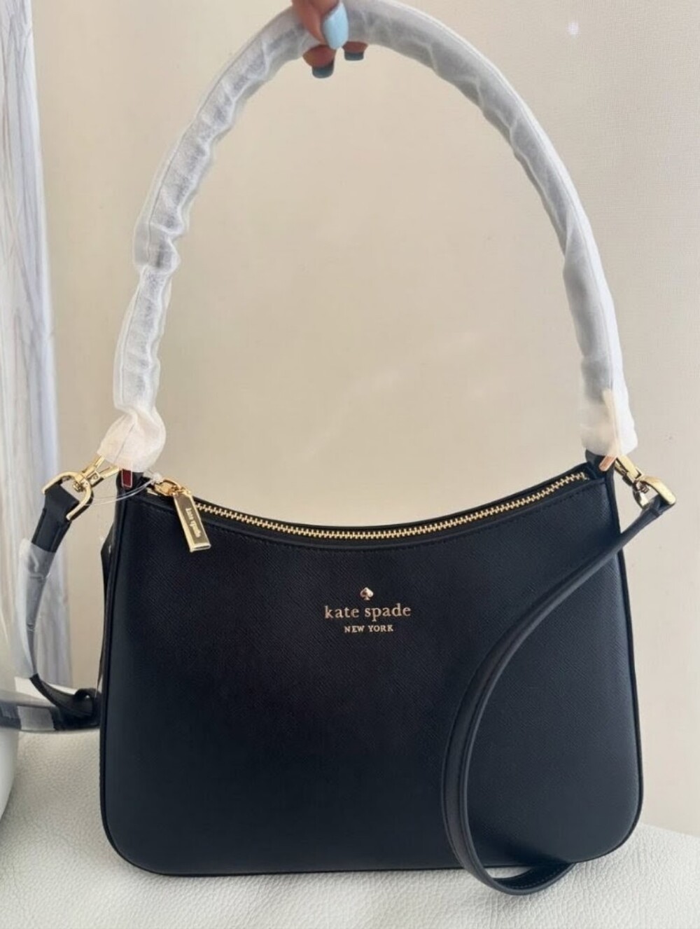 NWT Kate Spade KH397 Margot Convertible Shoulder Bag Crossbody In Black